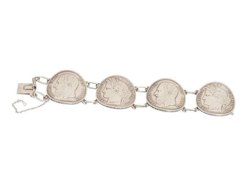 Serious Chic - Weighty Huge Coin Bracelet
