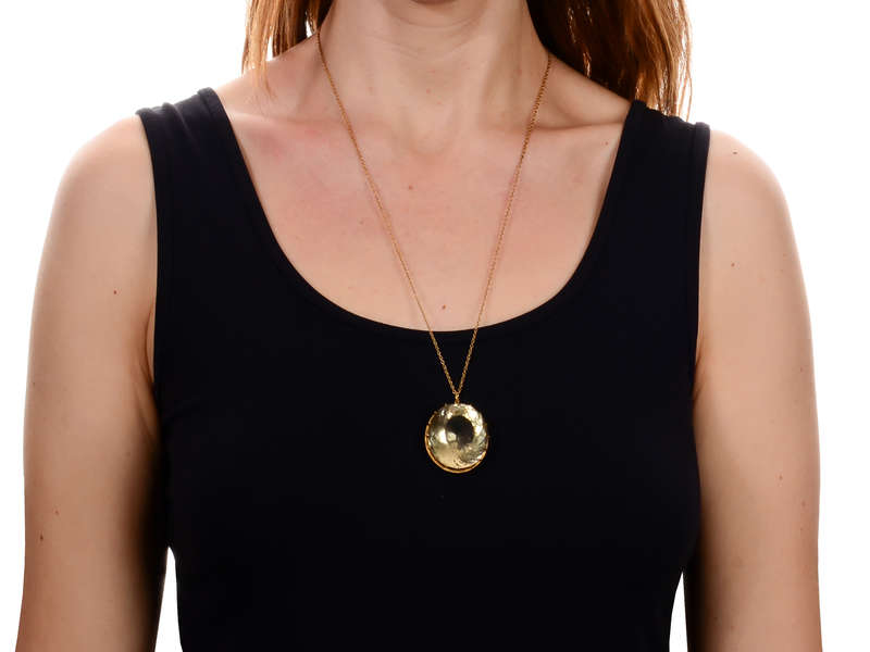 Inner Worlds - Showy Oval Citrine Pendant