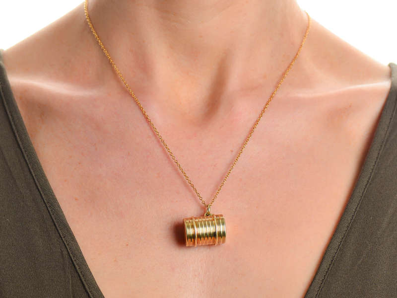Take A Chance - Liar's Dice Gold Pendant Locket