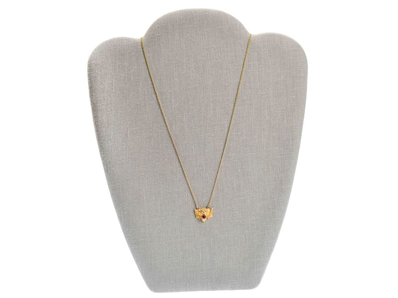 Lion's Roar - Antique Bejeweled Necklace