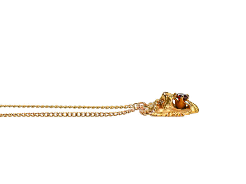 Lion's Roar - Antique Bejeweled Necklace