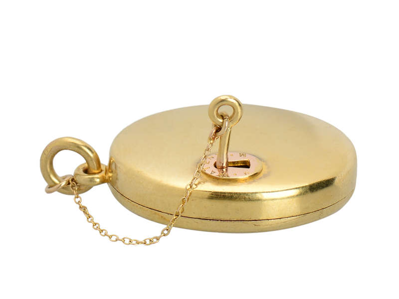 Rare 18k Gold Locket & Working Key