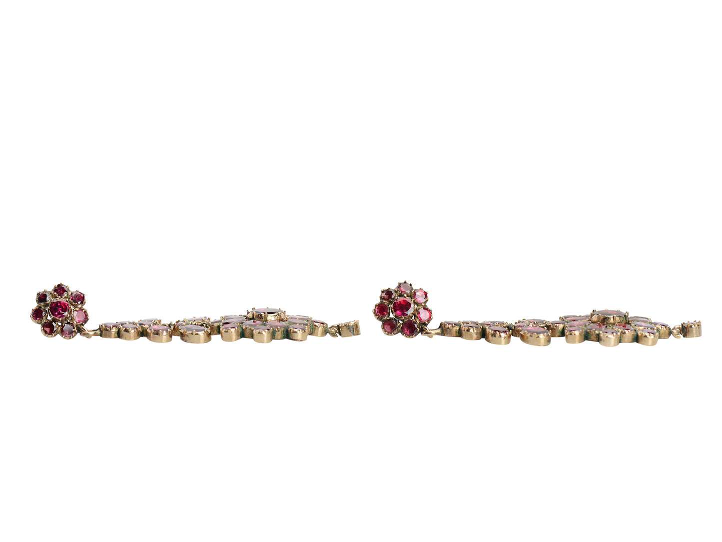 Pinnacle - Almandine Georgian Garnet Earrings