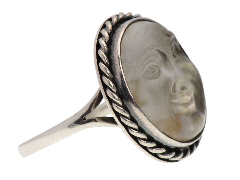 Large Iridescent Man in the Moon Ring