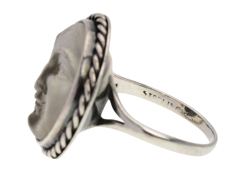 Large Iridescent Man in the Moon Ring