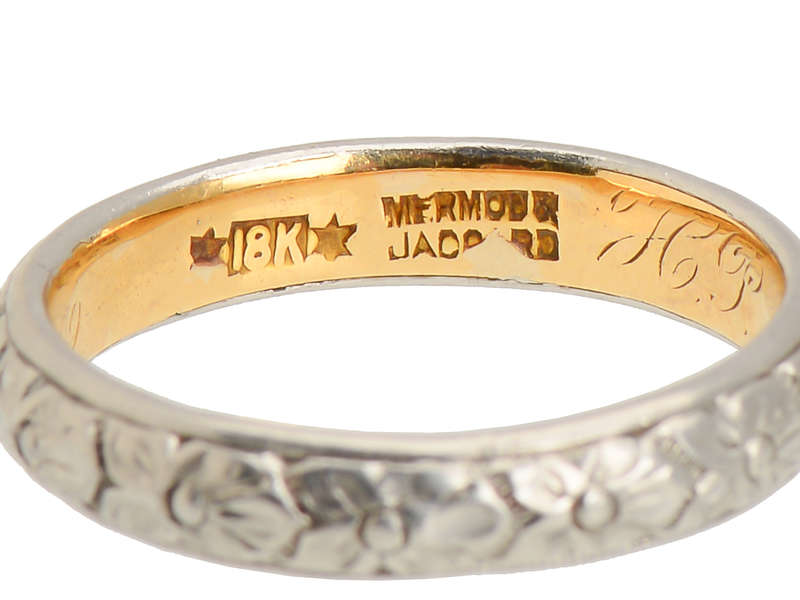 Platinum & Gold Orange Blossom Wedding Ring of 1899