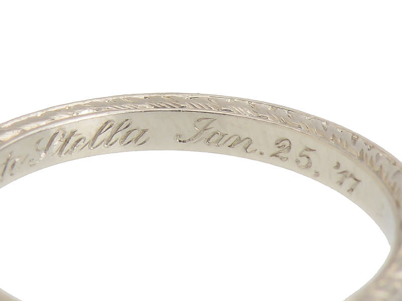 Shreve & Co. Platinum Wedding Band 1917