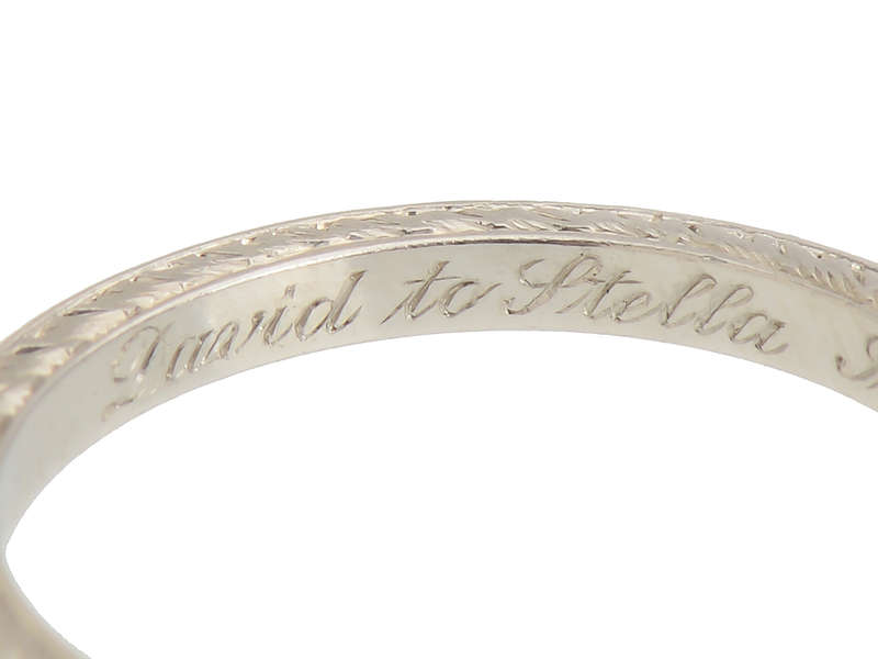 Shreve & Co. Platinum Wedding Band 1917