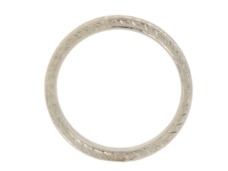 Shreve & Co. Platinum Wedding Band 1917