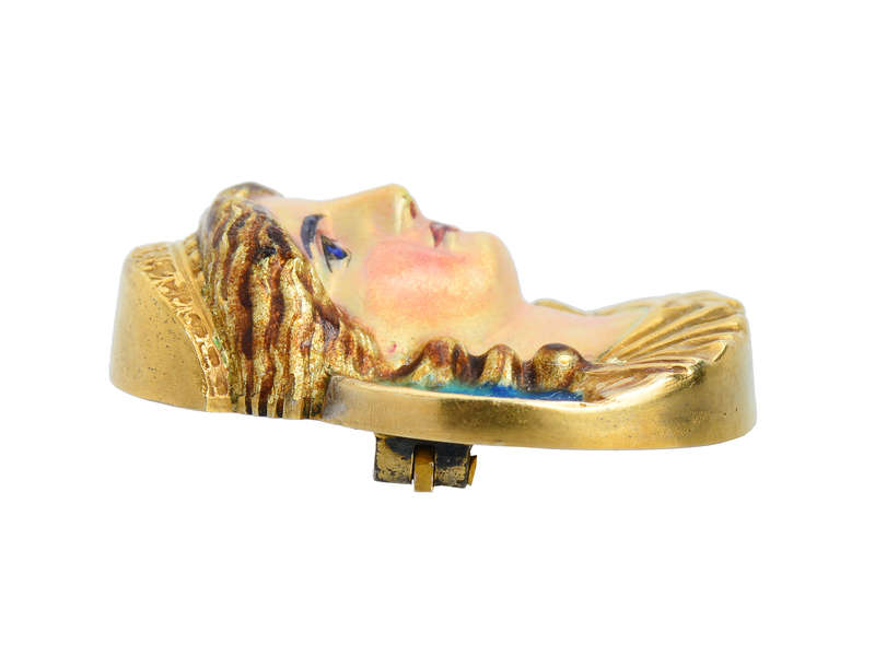 
                      
                        Gods & Goddesses - Dated 1908 Mardi Gras Comus Brooch
                      
                    