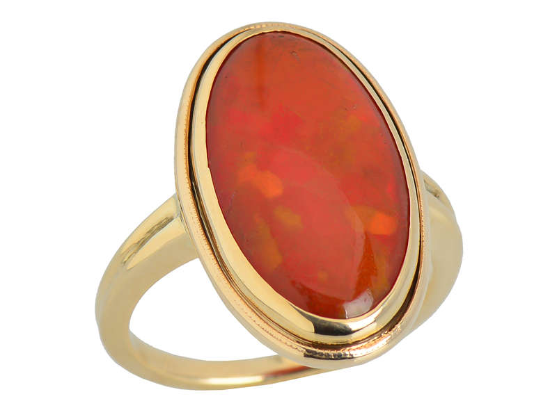 Vintage Mexican Fire Opal Ring
