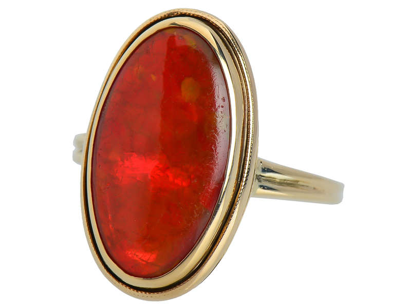 Vintage Mexican Fire Opal Ring