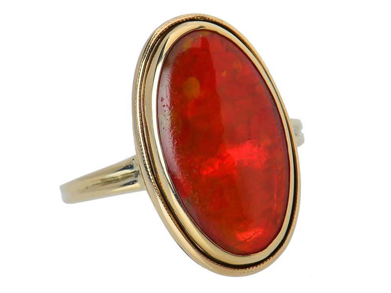 Vintage Mexican Fire Opal Ring