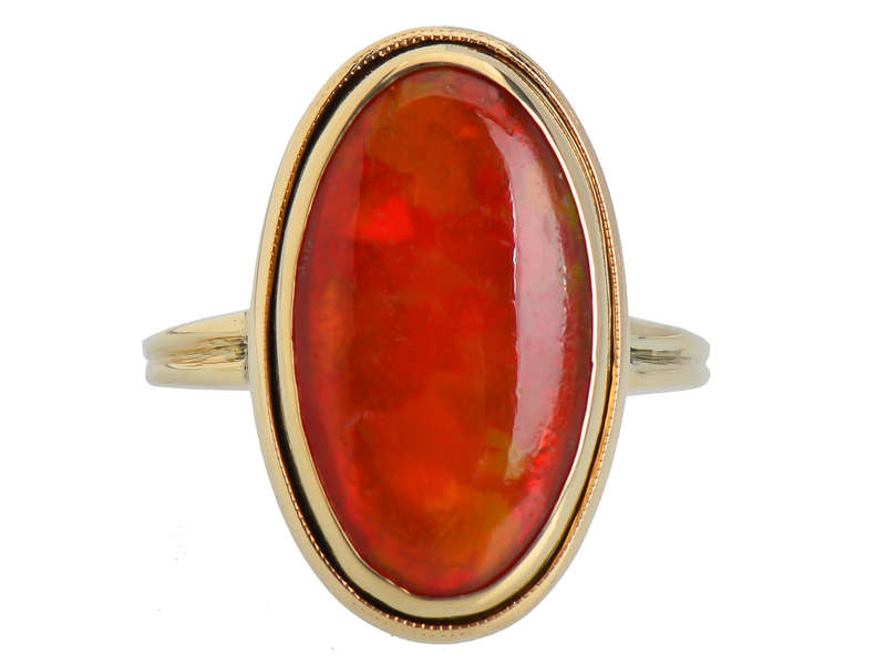 Vintage Mexican Fire Opal Ring
