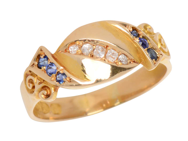 Momentum - 1905 Antique Sapphire Diamond Ring