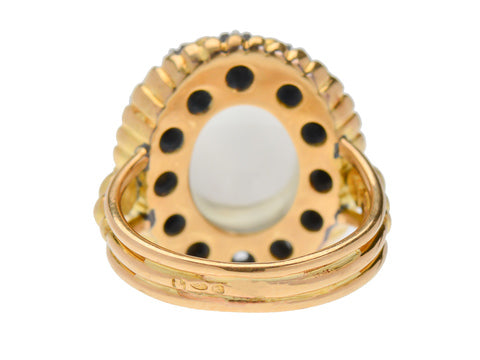 Inner Light Moonstone Diamond Ring