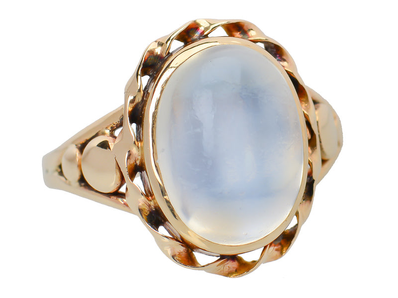 Edwardian Ethereal Blue Moonstone Ring