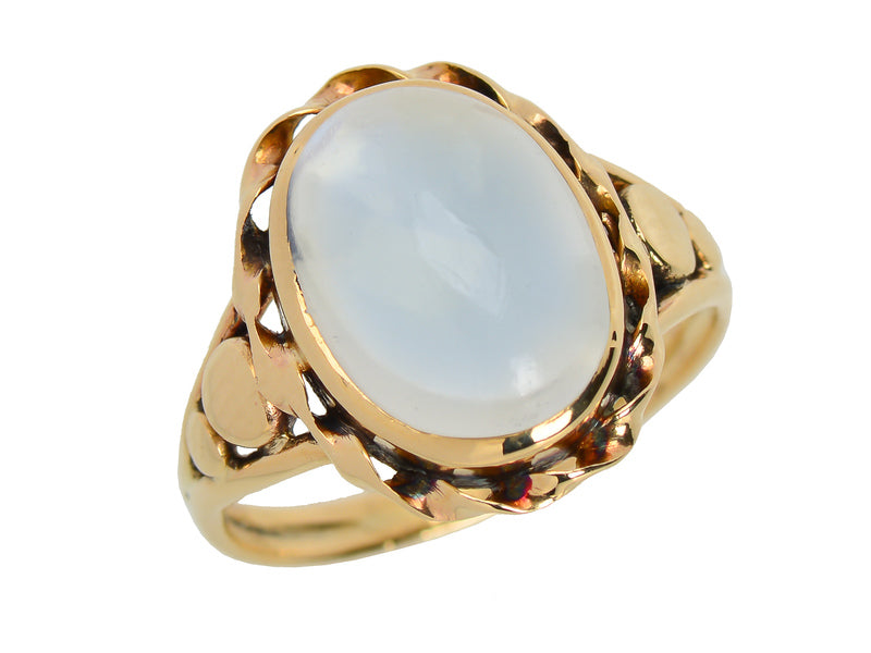 Edwardian Ethereal Blue Moonstone Ring