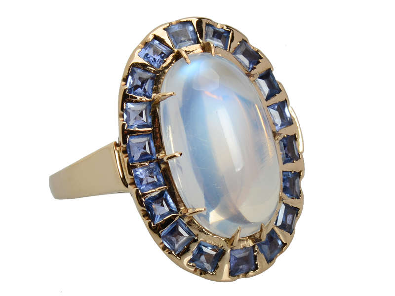 Borealis - Blue Moonstone Sapphire Ring