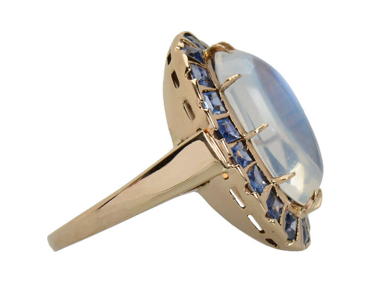 Borealis - Blue Moonstone Sapphire Ring