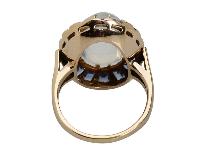 Borealis - Blue Moonstone Sapphire Ring