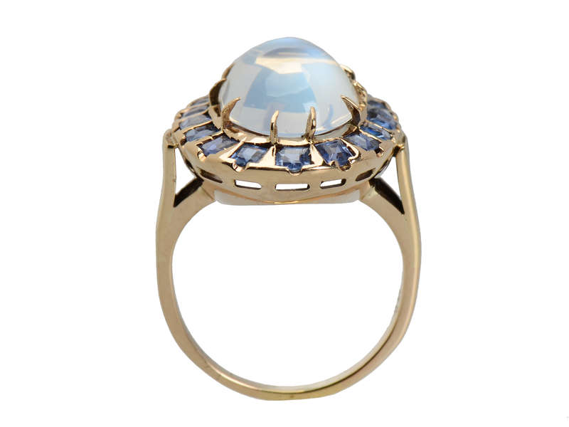 Borealis - Blue Moonstone Sapphire Ring