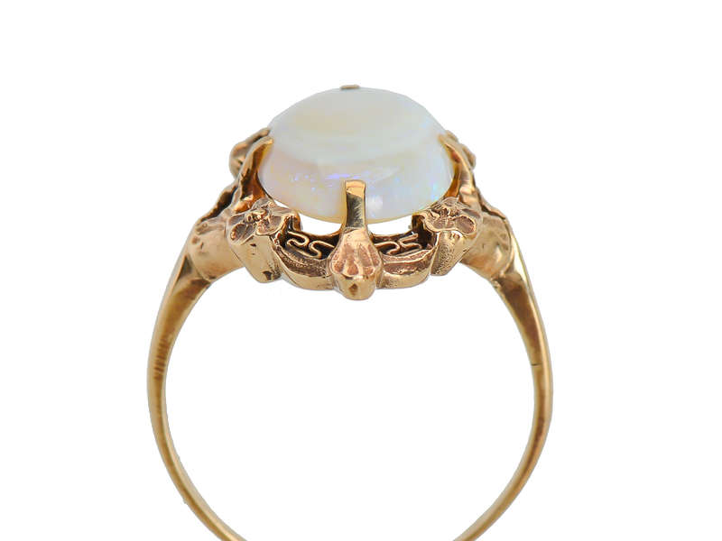 Spiral Galaxy - Opal Antique Ring