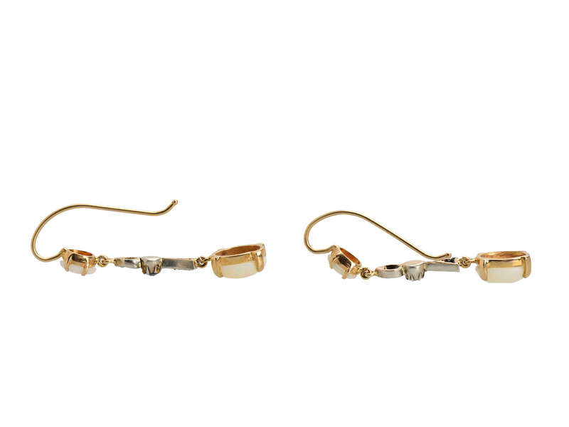Australian Opal Diamond Earring Medley