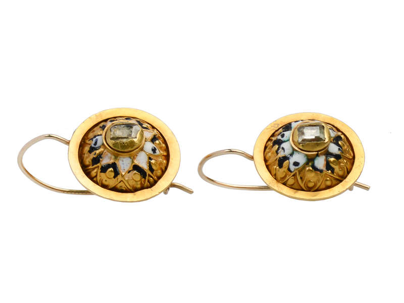 Late 17th Century Table Cut Diamond Earrings