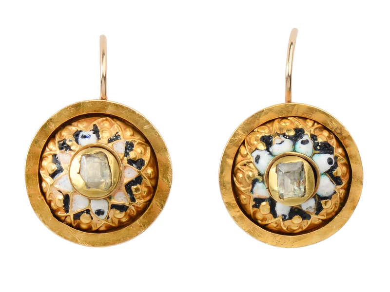Late 17th Century Table Cut Diamond Earrings
