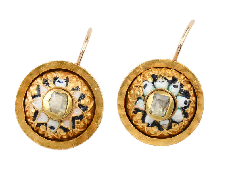Late 17th Century Table Cut Diamond Earrings