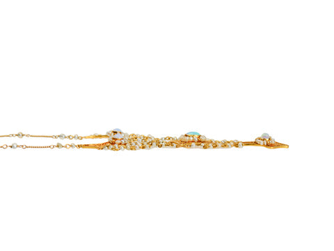 Art Nouveau Opal Fringe Necklace