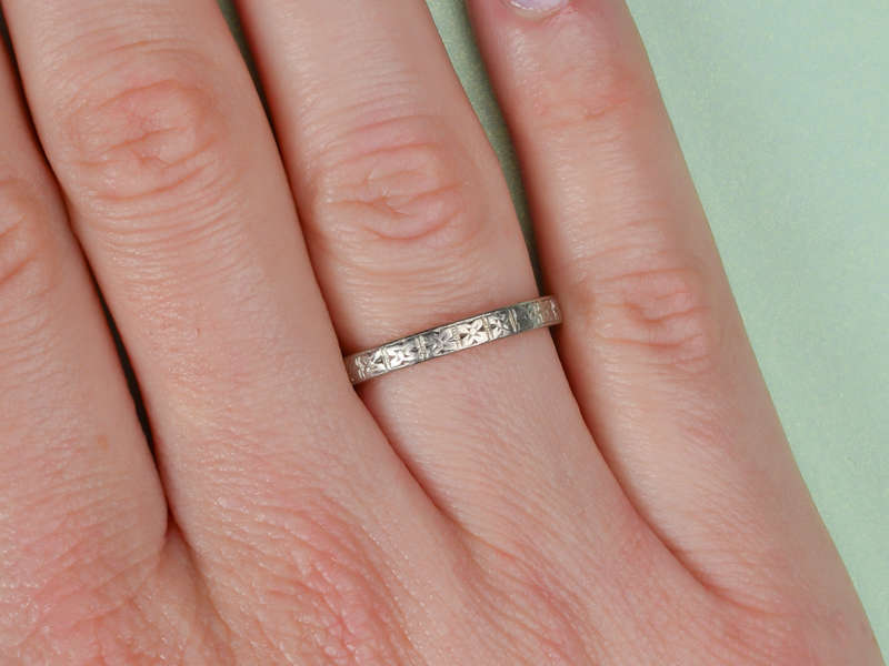 
                      
                        Orange Blossom Wedding Band in 18k
                      
                    