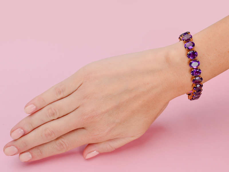 Royal Purple Amethyst Bracelet