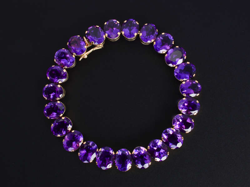 Royal Purple Amethyst Bracelet