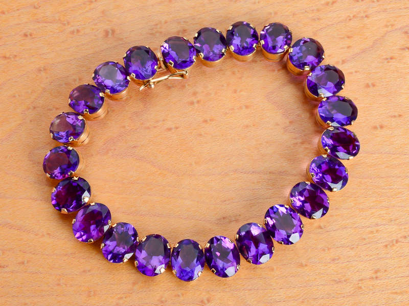Royal Purple Amethyst Bracelet