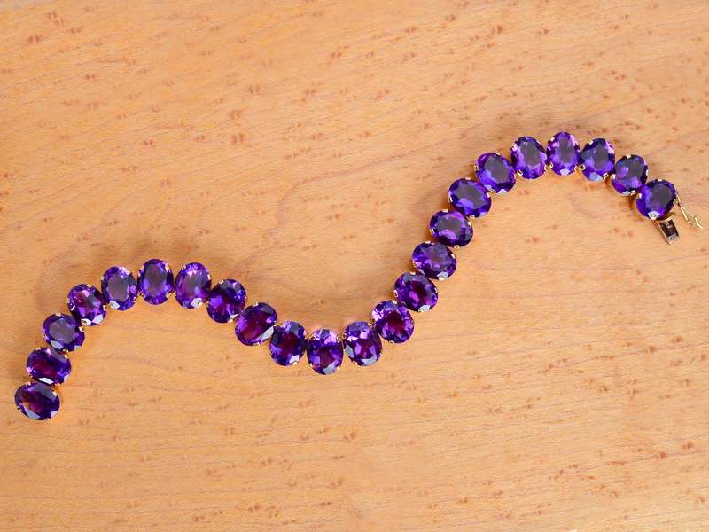 Royal Purple Amethyst Bracelet