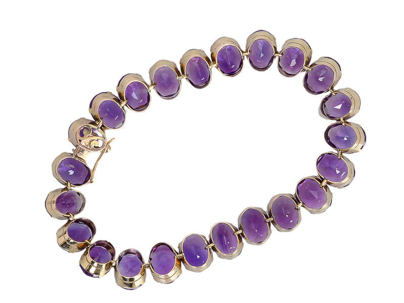 Royal Purple Amethyst Bracelet