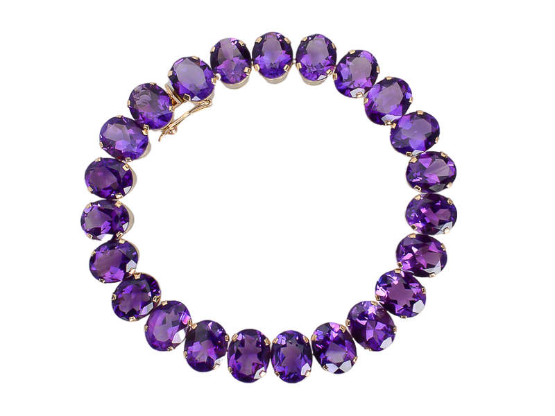 Royal Purple Amethyst Bracelet