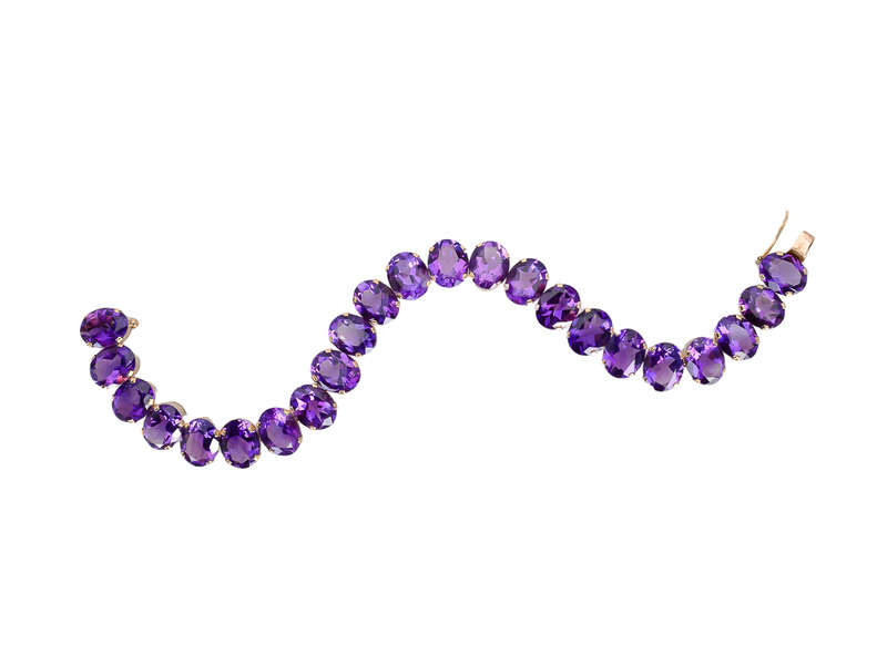 Royal Purple Amethyst Bracelet