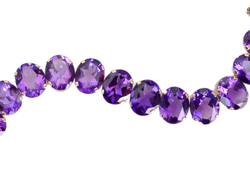 Royal Purple Amethyst Bracelet