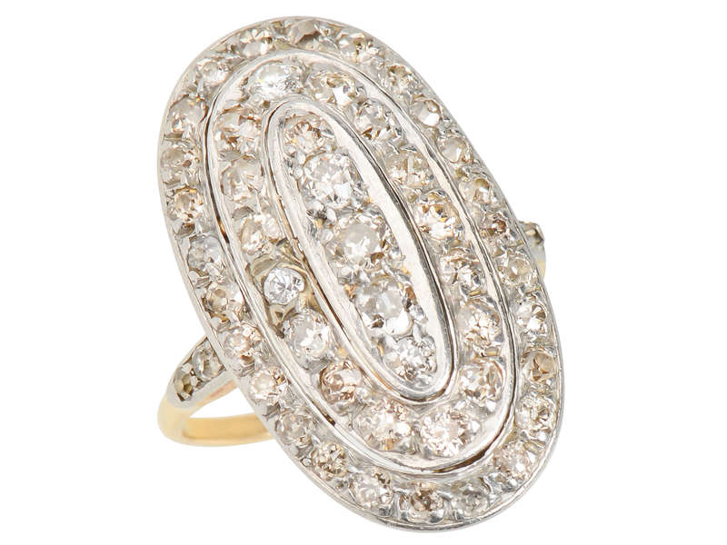 Heightened Drama - Oval Diamond Ring of 3.08 Carats! – The Three Graces