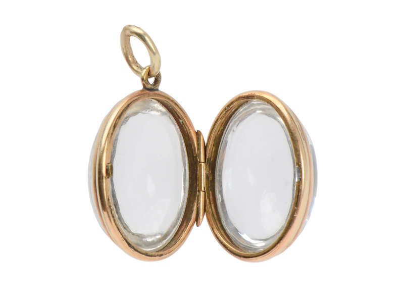 Past & Future - Antique Oval Rock Crystal Locket