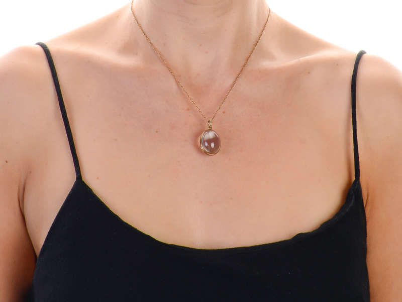 Past & Future - Antique Oval Rock Crystal Locket