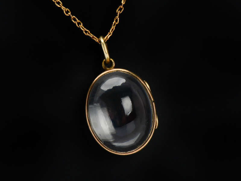 Past & Future - Antique Oval Rock Crystal Locket
