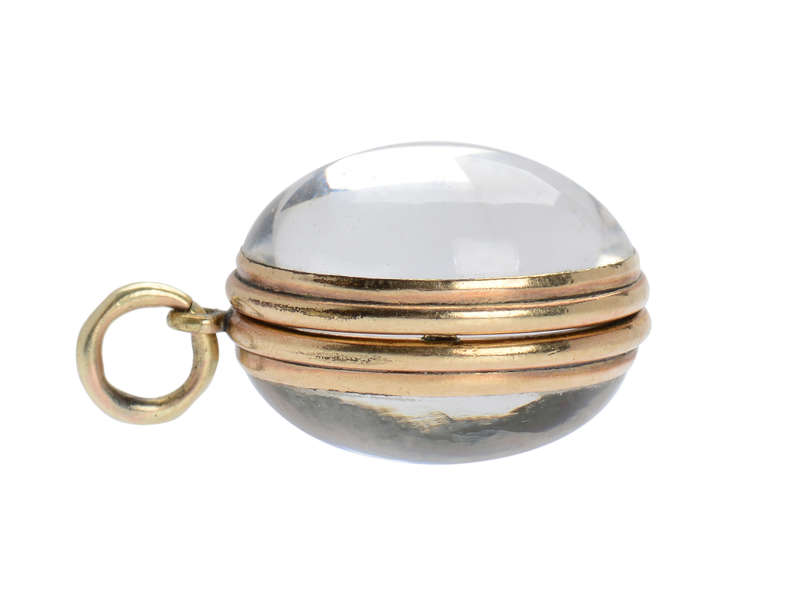 Past & Future - Antique Oval Rock Crystal Locket