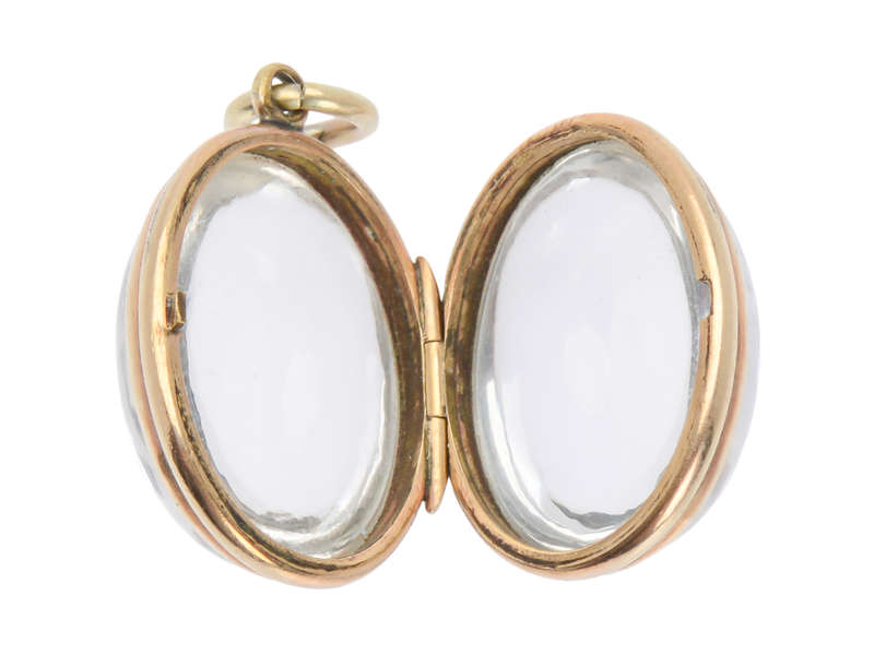 Past & Future - Antique Oval Rock Crystal Locket