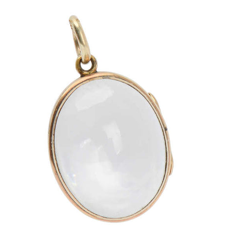 Past & Future - Antique Oval Rock Crystal Locket