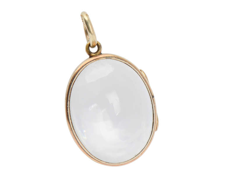 Past & Future - Antique Oval Rock Crystal Locket