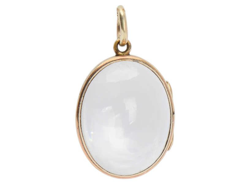 Past & Future - Antique Oval Rock Crystal Locket